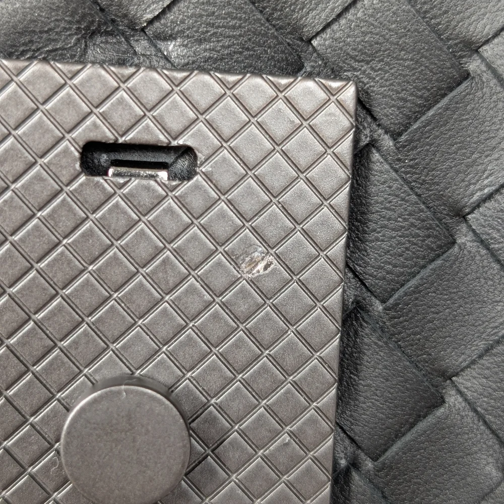 Bottega Veneta Black Leather Men's Bag
